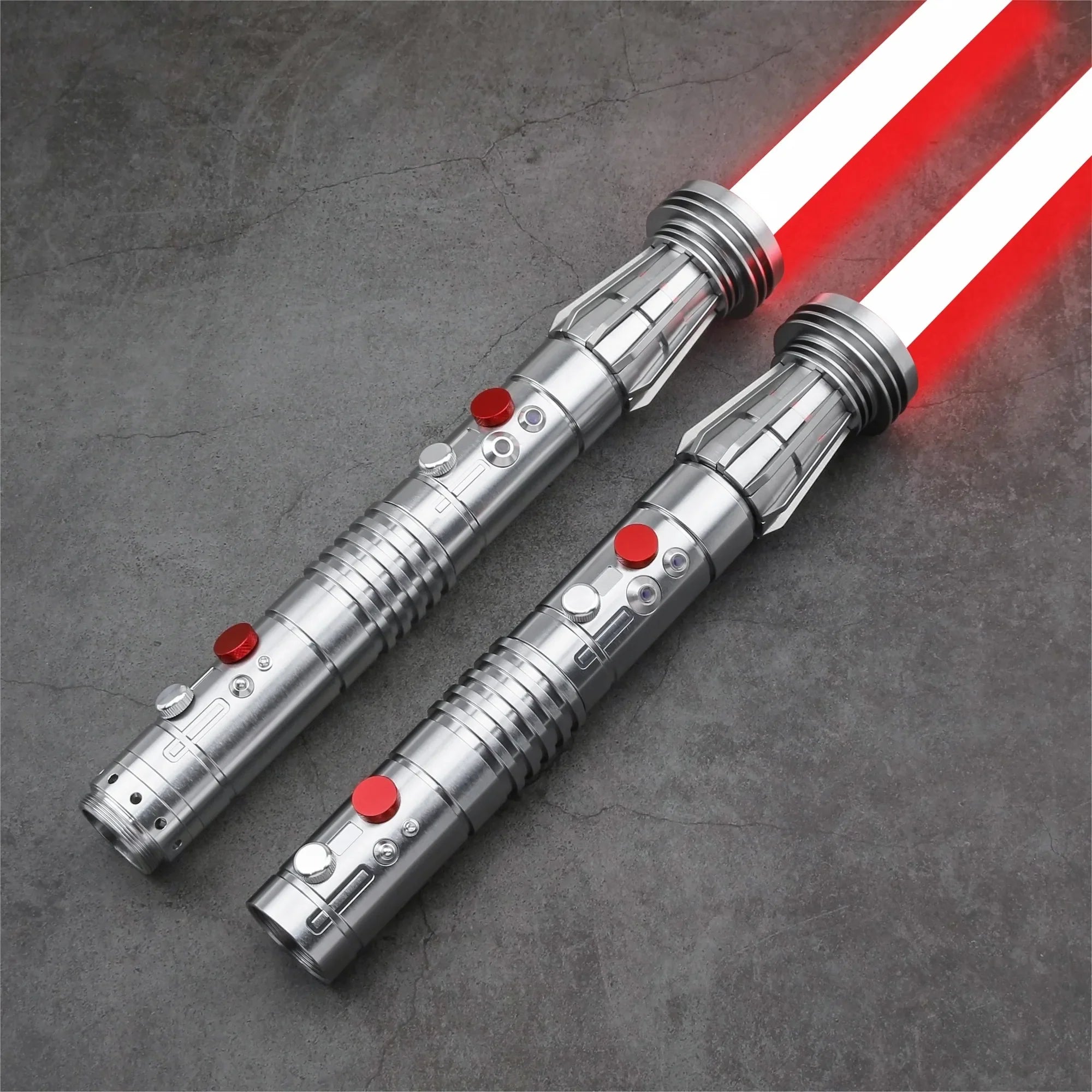 Darth Maul SNV4 2pcs Handle+Blade JEDI 27sound Double Lightsaber Toys Metal Hilt Light Smooth Swing Sword Laser Proffie TXQSABER