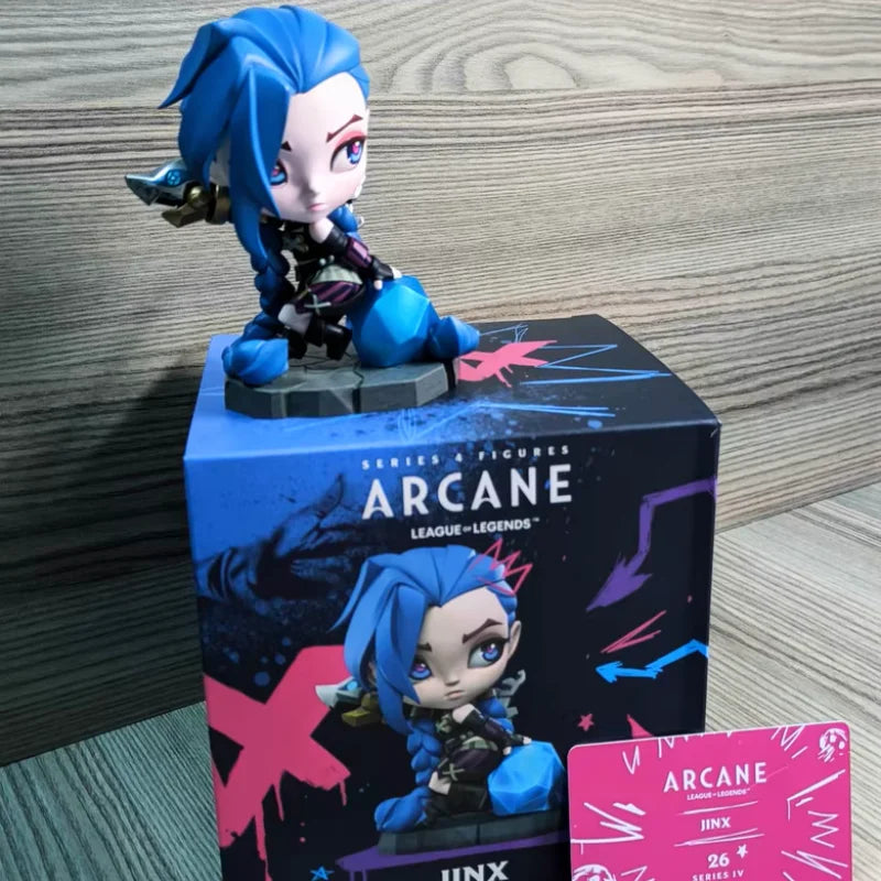 Lol League Of Legends Arcane Jinx Anime Game Chibi Figure Q Version Ornaments Game Peripherals