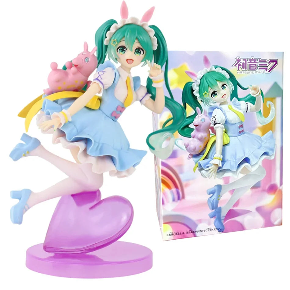 15cm Anime Hatsune Miku Figure -Flower Fairy Winter Cherry Pvc Model Doll Toys Collection desktop decoration Fans/Gift givers
