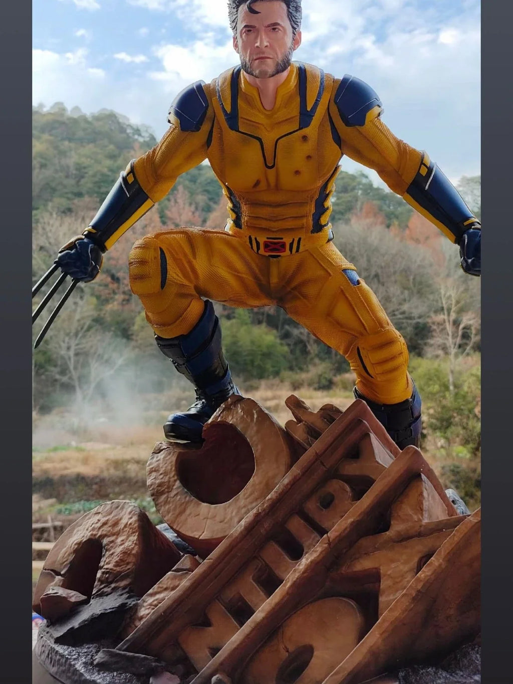 50cm New Anime Figure Wolverine Peripheral Resin Model Scene Collect Statue Desktop Decoration Ornaments Birthday Gifts Toys