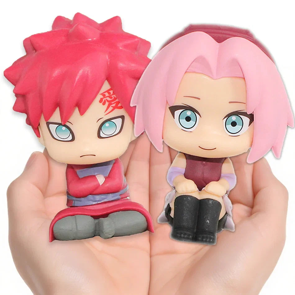 New 10CM Naruto Anime Figure Uzumaki Naruto Kakashi Uchiha Sasuke Itachi Cute Toys Q Figurals Action Figurine Model Model Gift