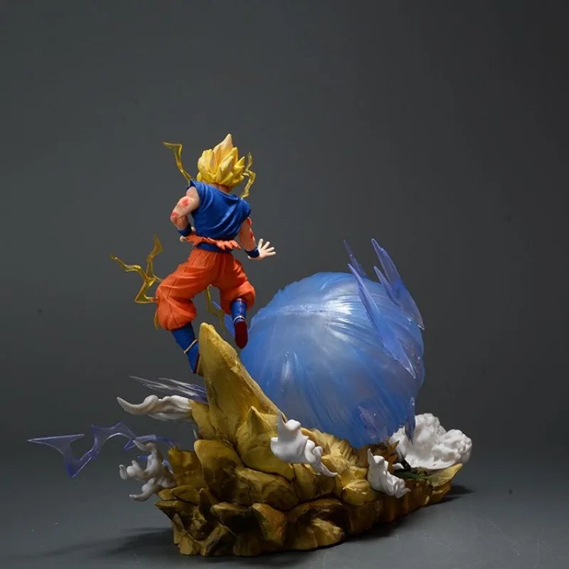 Anime Dragon Ball Z Majin Buu Vs Son Goku Figurine 22CM GK Pvc Action Figures Statue Collection Model Toy Gifts