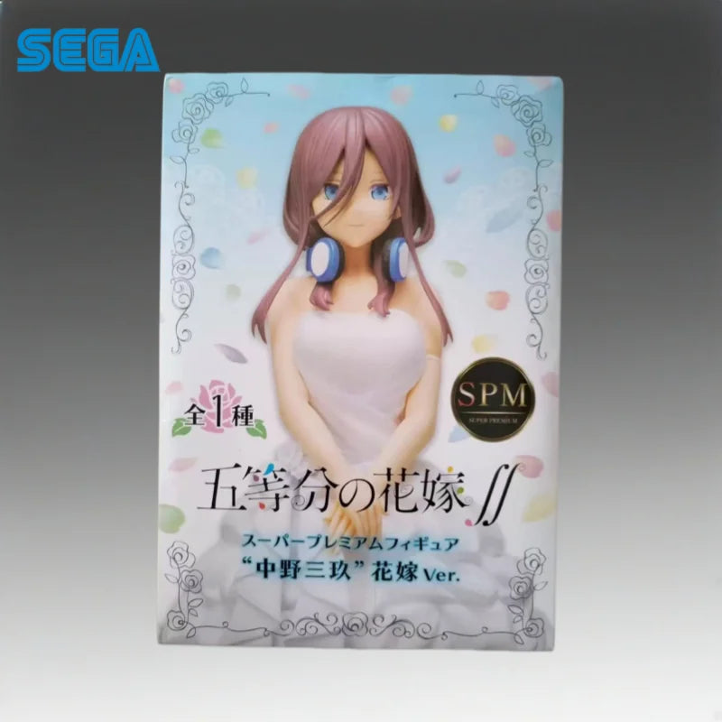 In Stock Sega Original The Quintessential Quintuplets Nakano Miku Action Figure Model Doll Brand New Boxed Toys Model Garage
