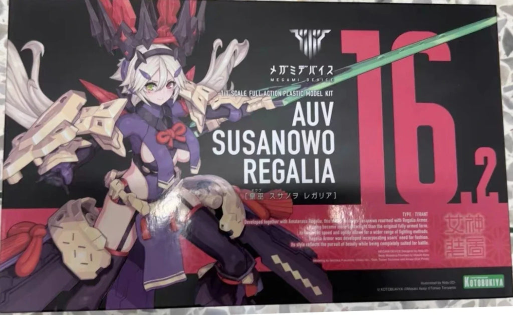 【In Stock】Original Kotobukiya Megami Device AUV SUSANOWO REGALIA Anime Assembly 1/1 Action Figure Model