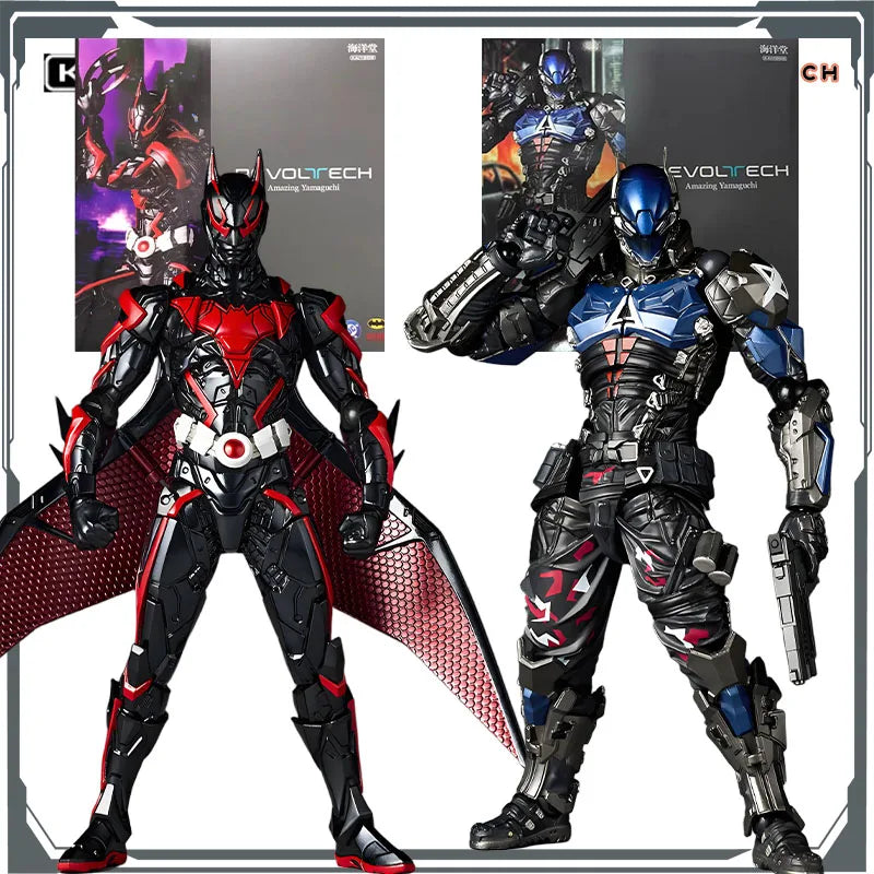 Kaiyodo Original Revoltech Batman Beyond&Arkham Knight Anime Figuren Spielzeug für Jungen Weihnachtsgeschenk Sammlerstück Modell Ornamente