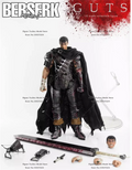ThreeZero 3Z06750W0 1/6 Berserk Guts Damaged Anime Boy Action Figure Mini Big Sword Static Model Ornament 12" Full Set Soldier