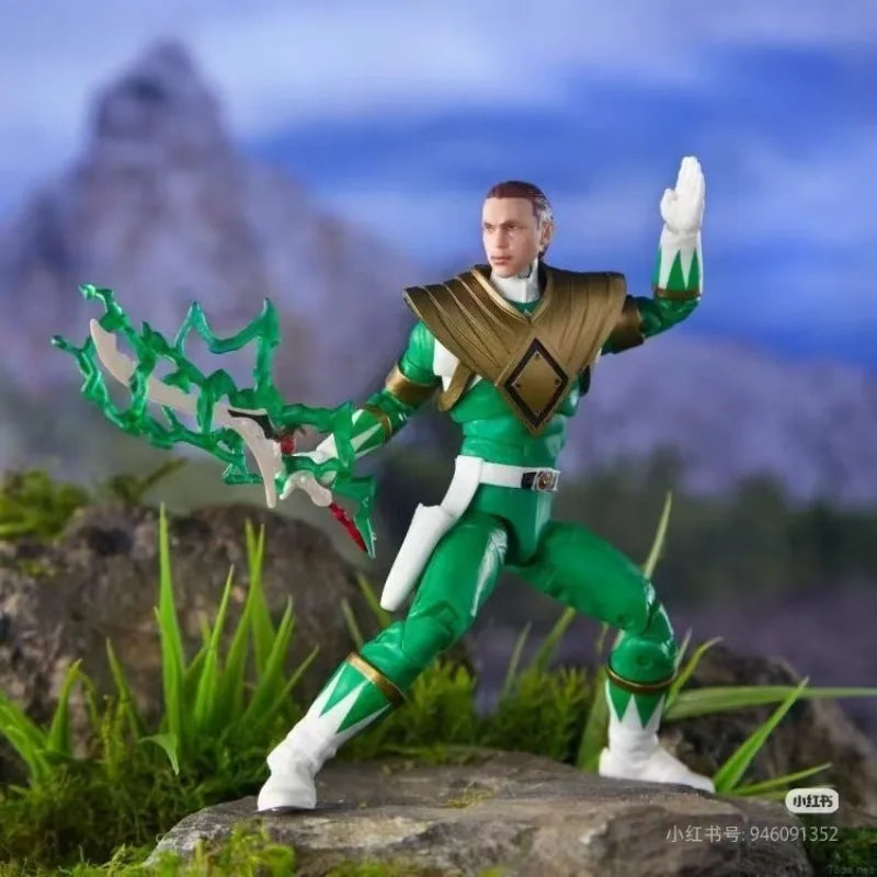 【In-stock】Hasbro Power Rangers Lightning   Fighting Green Ranger and Bodhi Soldier Double Set Animation Character   Model Toy