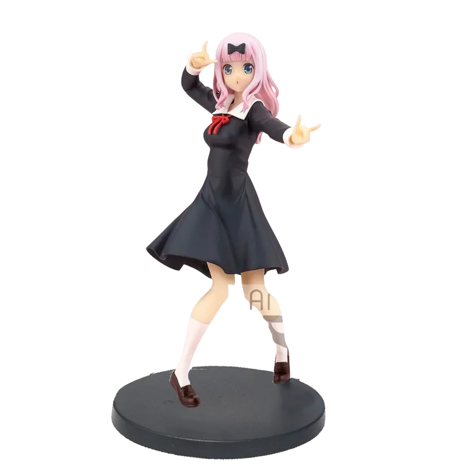 18cm Anime Figure Kaguya-sama: Love Is War‌ Fujiwara Chika Shinomiya Kaguya Kawaii Girl Action Figure Collectible Model Toy Gift