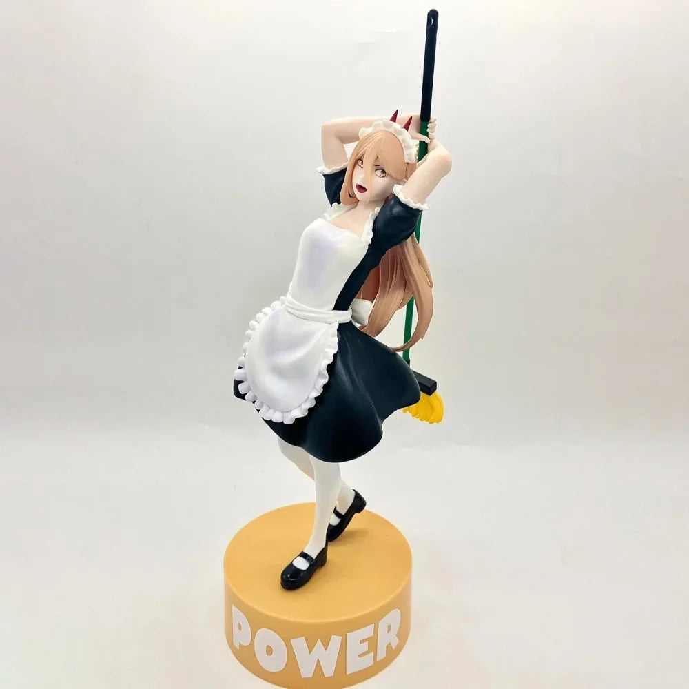 In Stock SK Japan Original Genuine GIGO Limited HereDitail Anime Chainsaw Man Power Maid Outfit 27cm Model Toy Figures Xmas Gift