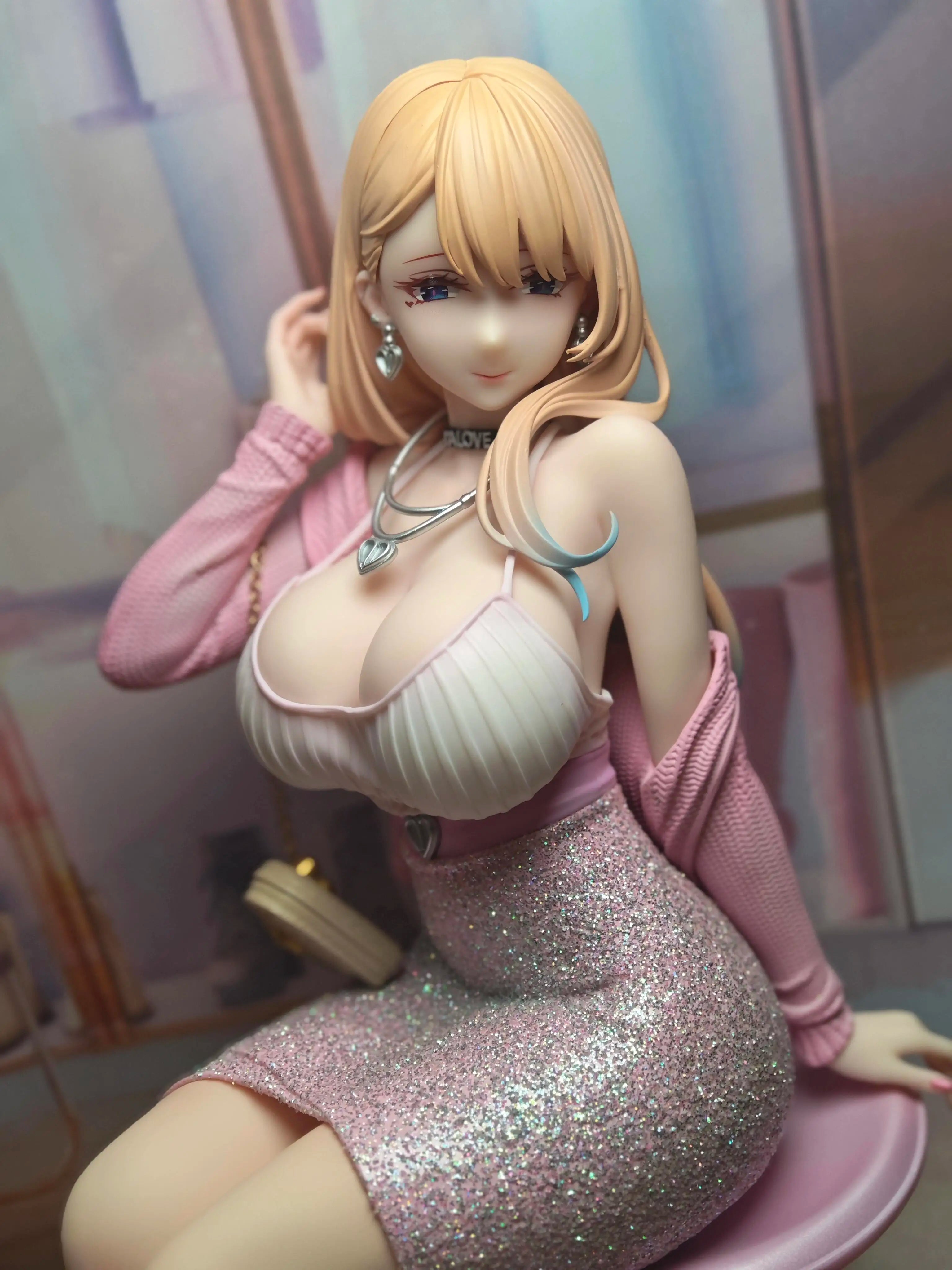 Original BearPanda 23CM Gowns Touyama Asako Tutor Aroma Anime Figure Collectible Models Dolls Statuette Ornament Toy Gifts