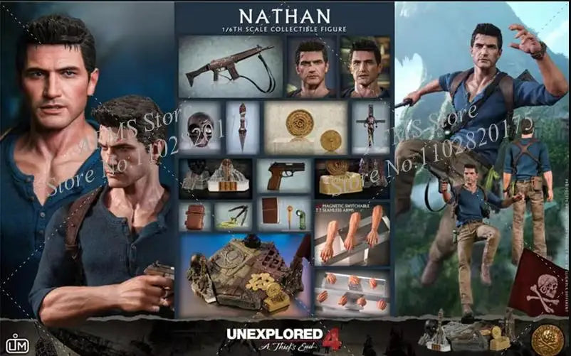 IN STOCK LIM012 Limtoys 1/6 Scale Collectible Figure Nathan Drake Mysterious Sea Area 12Inch Full Set Male Soldier Action Figure