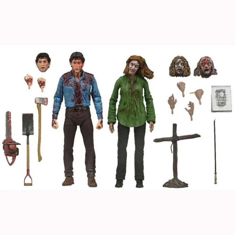 Neca 41979 The Evil Dead Ash Cheryl 2-Pack Action Figure Model Anime Collection Model Toy Doll Statue Gift In Stock