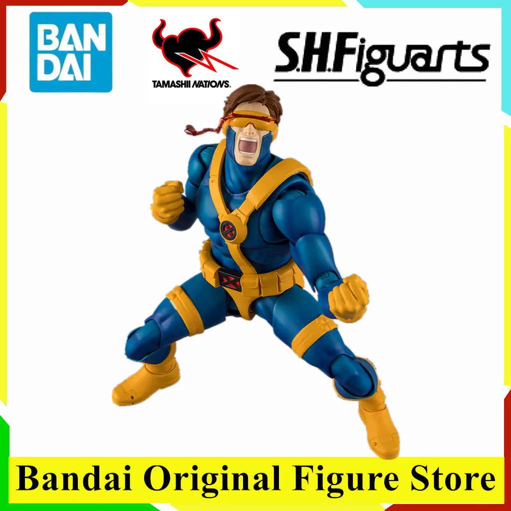 Original BANDAI S.H.Figuarts X-Men Cyclops GAMERVERSE Action Figure Toys PVC Model Collection Anime Joint Figurine Doll Gift