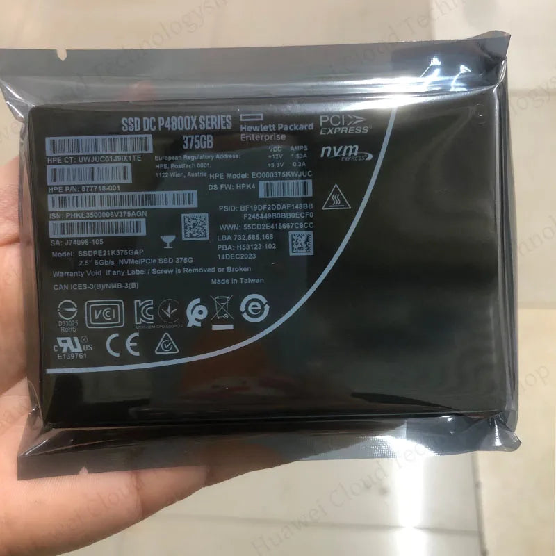 Original P4800X 375GB 750GB 1.5TB U.2 Long Life Enterprise Solid State Drive U.2 PCIE3.0 NVME SSD New