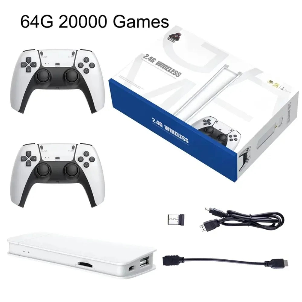 M15 Game Stick 4K HD 20000 GAMES Player 2.4Ghz Wireless Controller HandHeld Arcade Classic 2025 TV Home Video Game Consoles