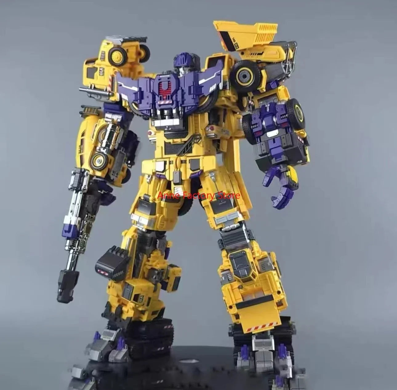 [IN STOCK ] Mecha Invasion GIANT LEGION Yellow Devastator Scrapper Mixmaster Hook Scavenger Bonecrusher Long Haul Action Figure