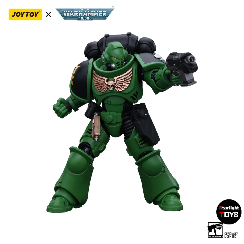 JOYTOY 1/18 Action Figure Warhammer 40K Salamanders Intercessors Brother Haecule Model Toy Gifts