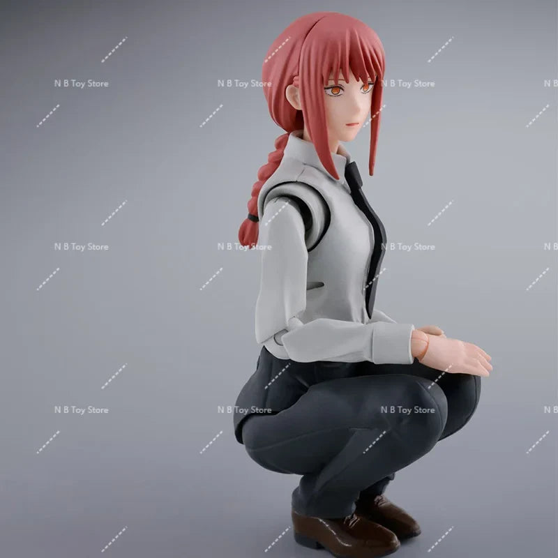 Bandai S.H.Figuarts SHF Chainsaw Man Makima Model Kit SHF PVC about 14.5cm Action Figures Model Toys Figurine Gift for Children