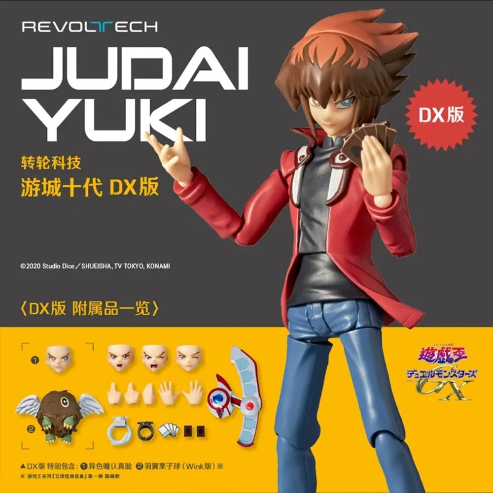 100% Original Kaiyodo Revoltech Jyudai Yuki Yu Gi Oh Duel Monsters GX DX In Stock Anime Action Figures Collection Model Toys