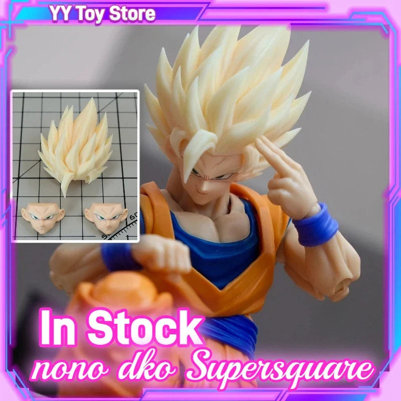 Nono KO dragon ball Z Shf DKO Super Saiyan 2 Action Figure Son Goku Head Model Collectible Anime Toys Accessory Gift