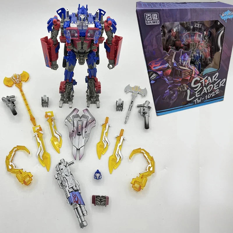 BAIWEI TW1022 Optimus Commander Transformation Toy TW1022EX SS44 Trailer Car Autobot Action Figure Deformation Robot Anime Model