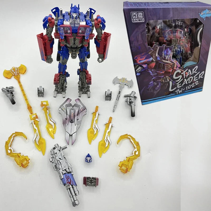 BAIWEI TW1022 Optimus Commander Transformation Toy TW1022EX SS44 Trailer Car Autobot Action Figure Deformation Robot Anime Model