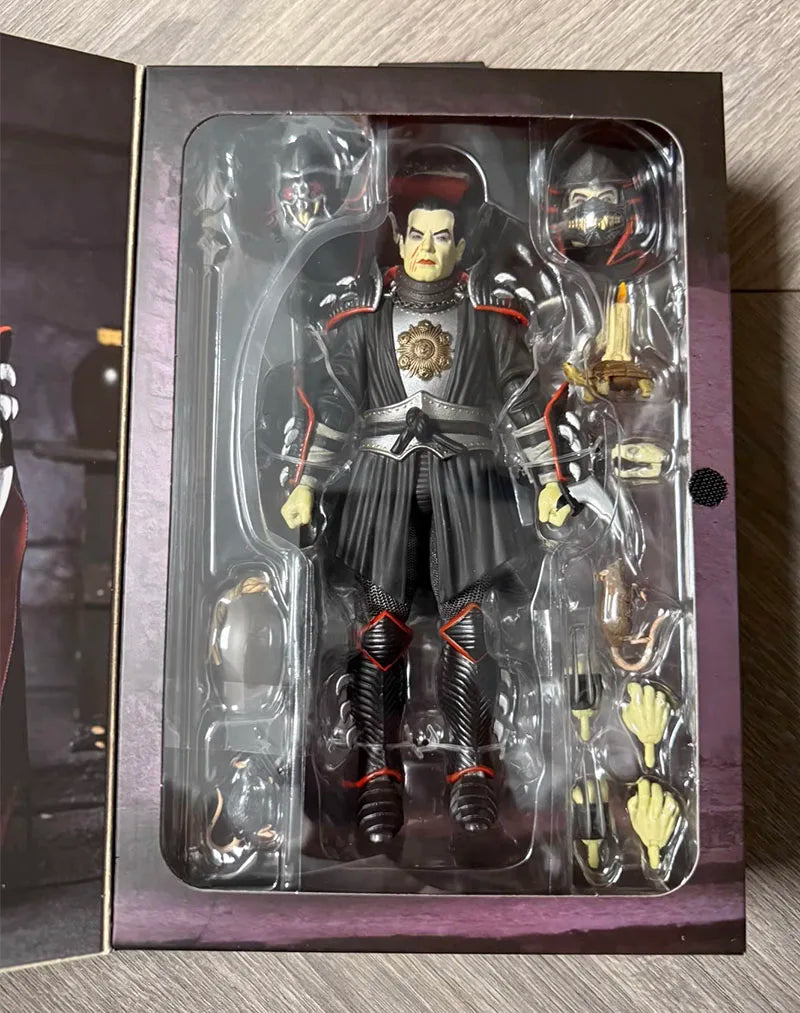 Universal Monsters Figure NECA Teenage Mutant Ninja Turtle Shredder As Dracula Action Figuras 7-Inch Movable Model Original Gift