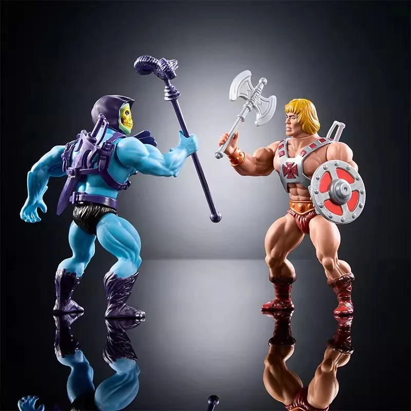 2025 New Mattel Anime Figure Masters Of The Universe 80th Mattel Anniversary Special Set Figure Collection Custom Toy Kid Gifts