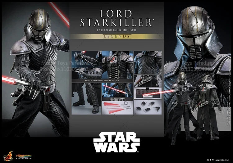 HOTTOYS HT VGM63 1/6 Scale Lord Starkiller Action Figure Star Wars Collectible 12 Inch Full Set Soldier Model for Men Gifts