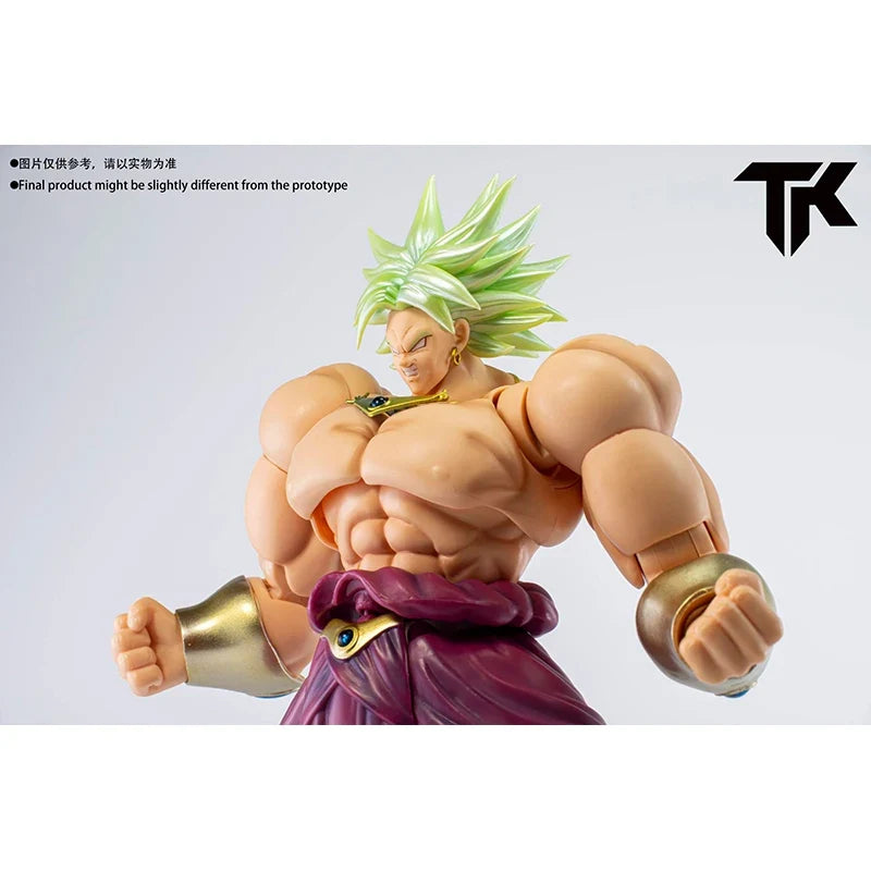 TK CUSTOM Dragon Ball Z SHF Super Saiyan SSJ For Demoniacal Fit Broli Head Accessories Anime Action Figures Model Gifts Toys