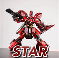 In-Stock Sazabi Assembly Model Kit RG 1/144 Action Figure Sheet Metal Spray Pseudo Electroplating Red Desktop Decor Toy Gift