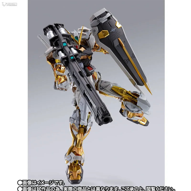 Bandai Original Mobile Gundam METAL BUILD GUNDAM ASTRAY GOLD FRAME 180mm Anime Action Figures Toys for Boys Gift Model Ornaments
