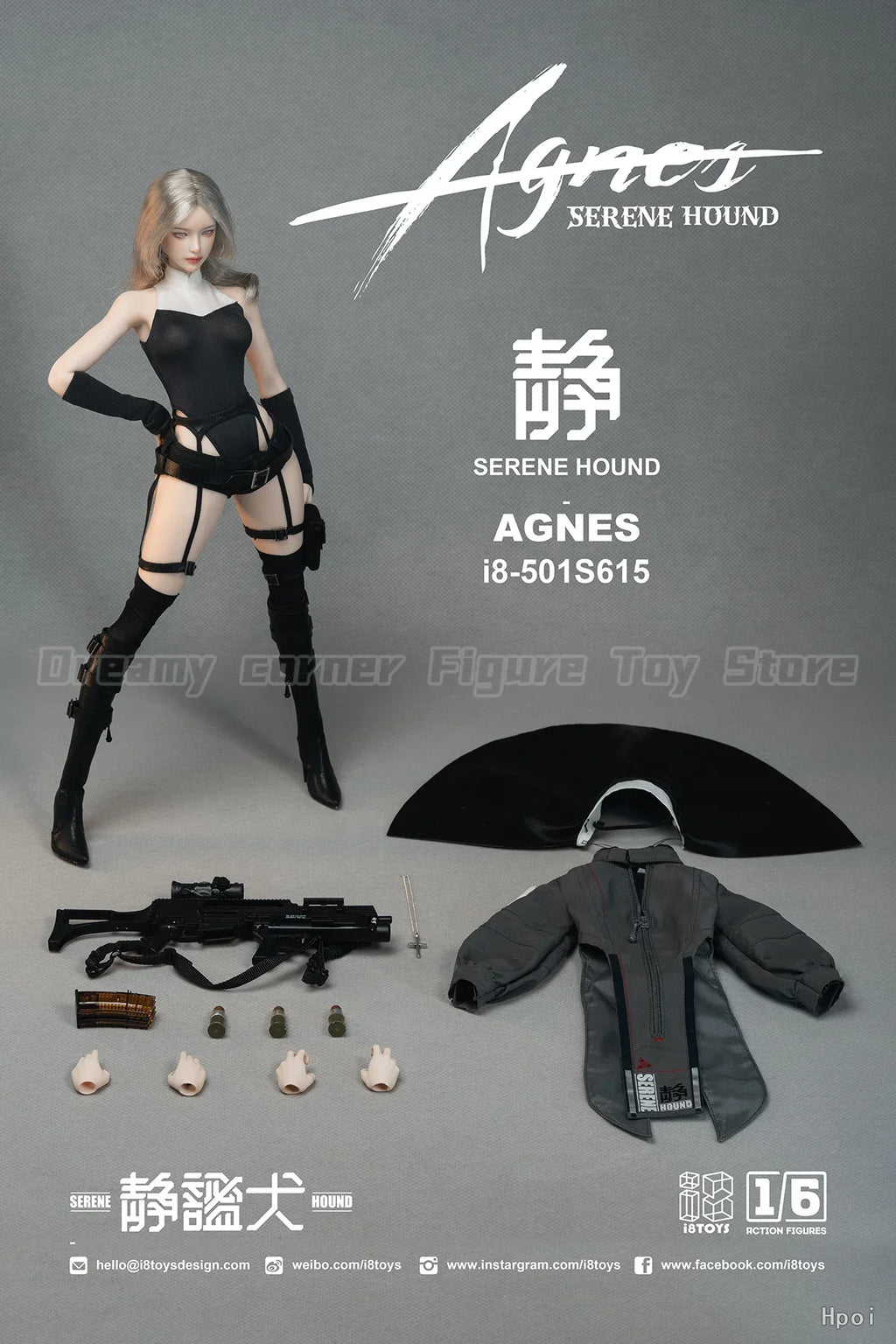 【Pre-sale】Original I8TOYS 501S615 SERENE HOUND AGNES 1/6 Action Figure Model Gift Ornament