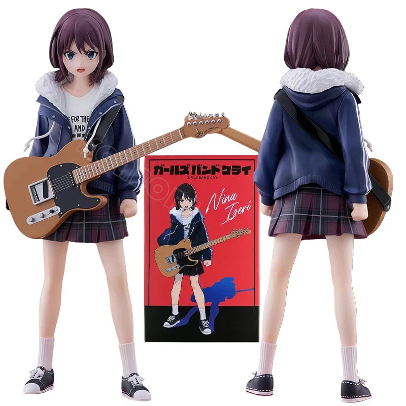 Girls Band Cry Iseri Nina Anime Girl Figure Ebizuka Tomo Action Figure Awa Subaru/Rupa/Kawaragi Momoka Figurine Model Doll Toys