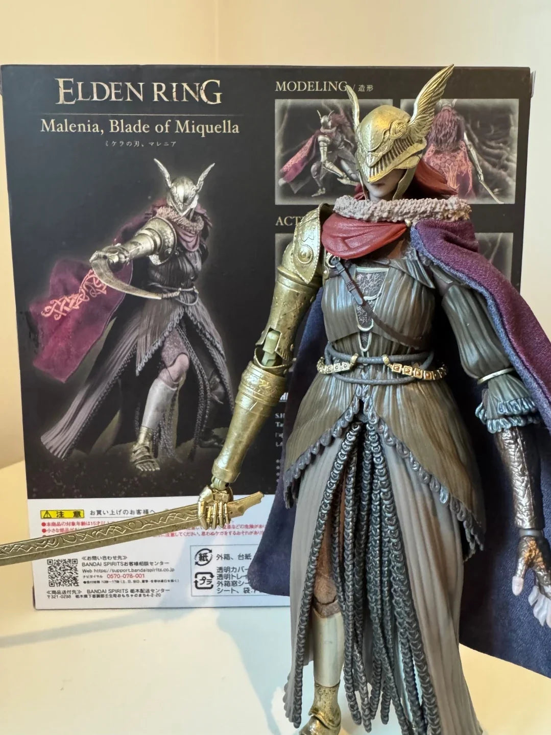 New Elden Ring Malenia Blade of Miquella Valkyrie Malenia Goddess of Rot Ko SHF Anime Action Figure Model Kids Toys Gifts