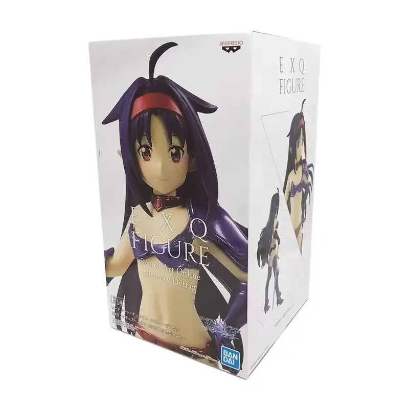 Bandai Original Banpresto Sword Art Online Anime Figure Bikini Yuuki Leafa Asuna Collectible Model Ornaments birthday present
