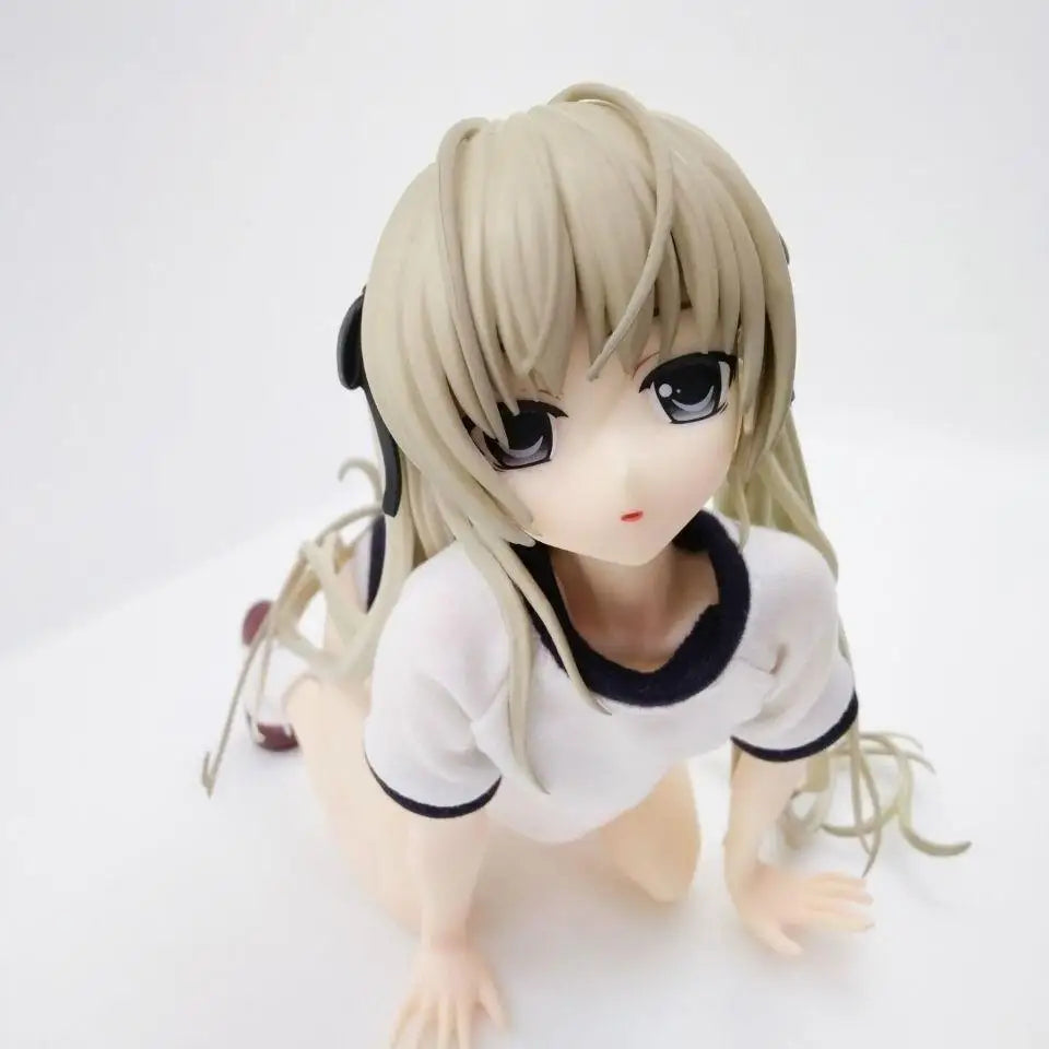 New 12CM Anime Yosuga no Sora Kasugano Sora gym outfit kneeling position Figure Kawaii PVC Model Toys Doll Ornaments Gifts