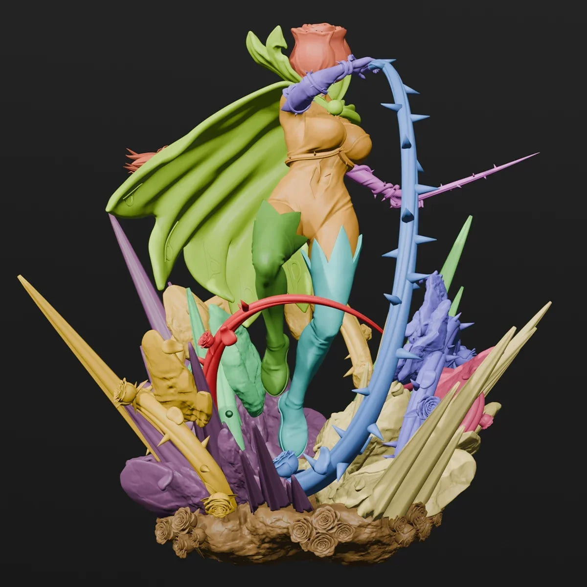 Model Customization 15cm  Rosemon  Model Toys Digimon Adventure Gk Customize 3D printing model