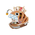 Genuine Pop Mart Labubu Themonsters Chasing Mermaids Series Blocks Fish Boat Puzzle Toys Pirate Ship Building Set For Collectors