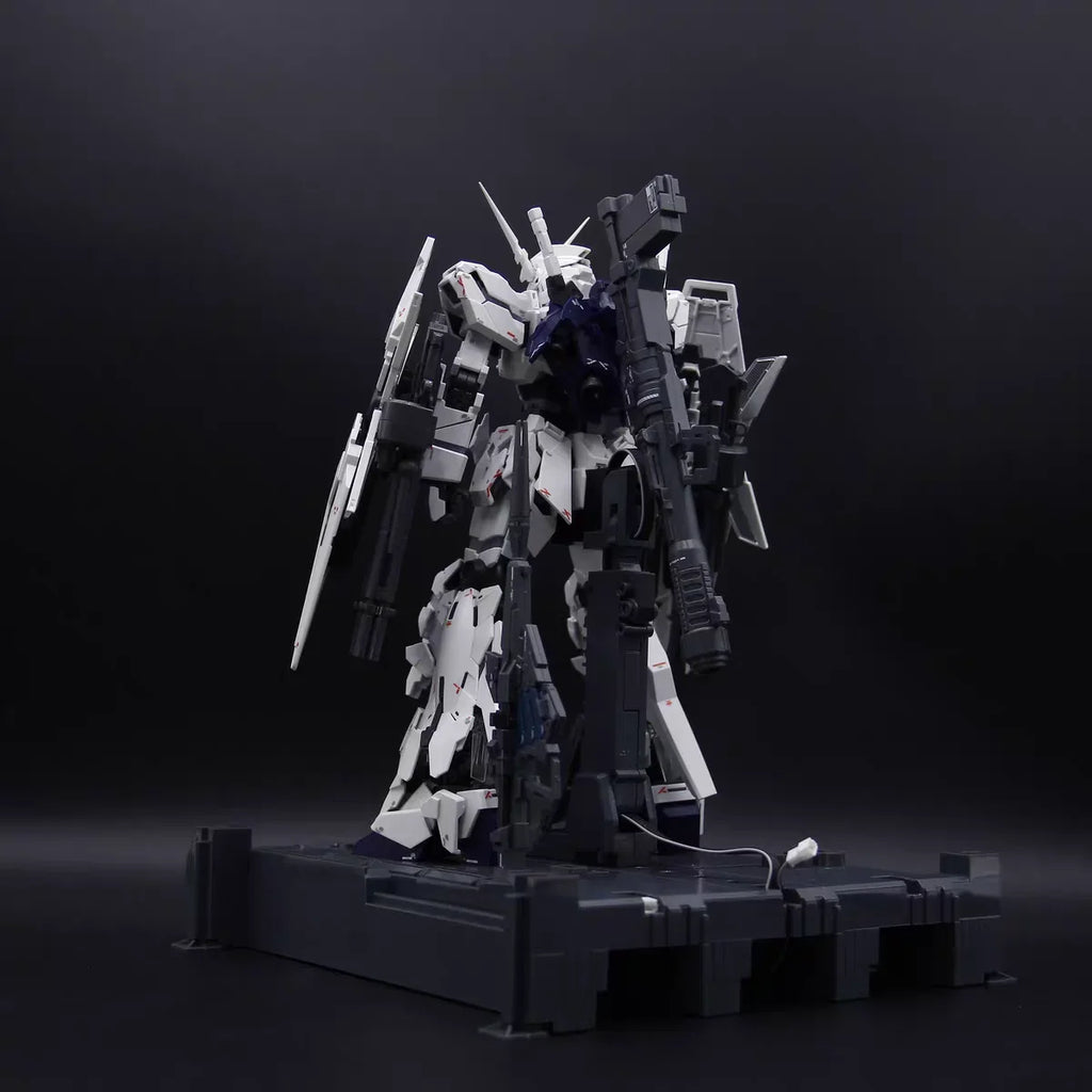 New Shenshou Model 1/100 Mgex Unicorn Assembly Model Kits Action Figure Have Light Group And Base Collect Ko Unicorn Statue Gift