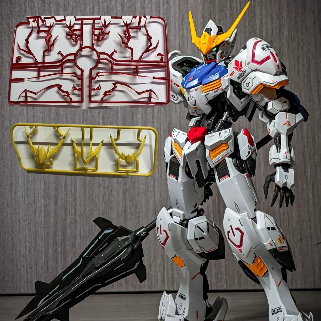 Mg 1/100 Asw-G-08 Barbatos 4th Form Mecha Modellbausatz Actionfigur mit Wasserschiebebildern Mobile Suit Sammlerstück Geschenk Spielzeug