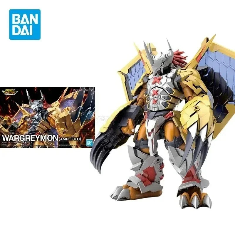 Original Bandai Digital Monster Figure-rise Standard Anime Figure Model WARGREYMON AMPLIFIED Character Model Toy Gift Collection