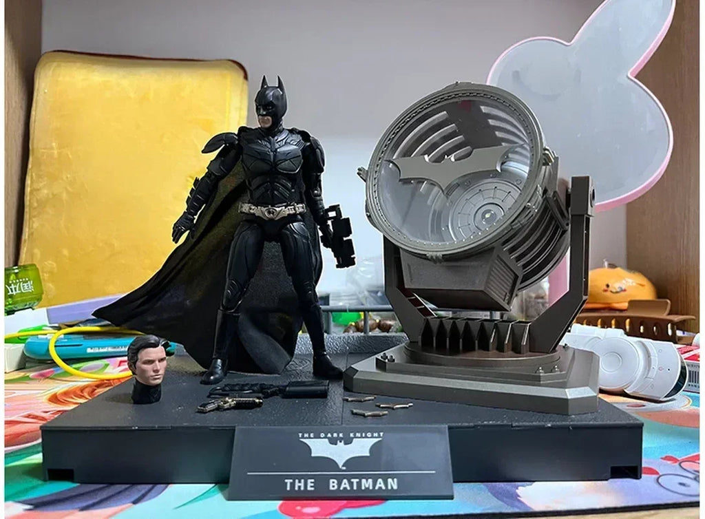 [In Stock] Batman the Dark Knight Trilogy Assembly Series Bat Signal light Battle Suit Action Figure Figurine Gifts Toys