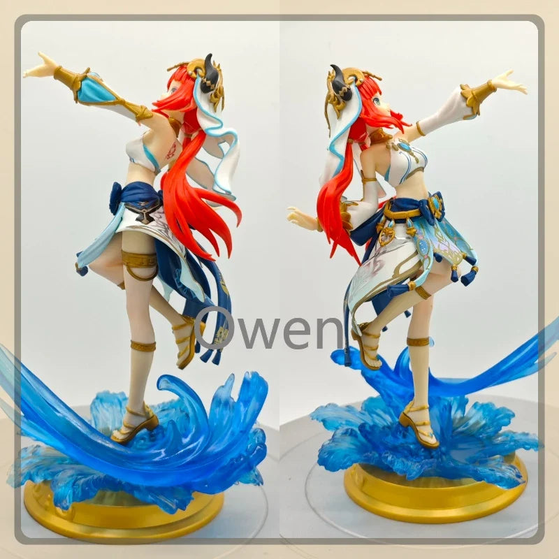 Mobile Game Anime Genshin Impact Astrologist Mona Megistus Figures Sexy Nilou Action Figures 23cm PVC Collection Birthday Toys