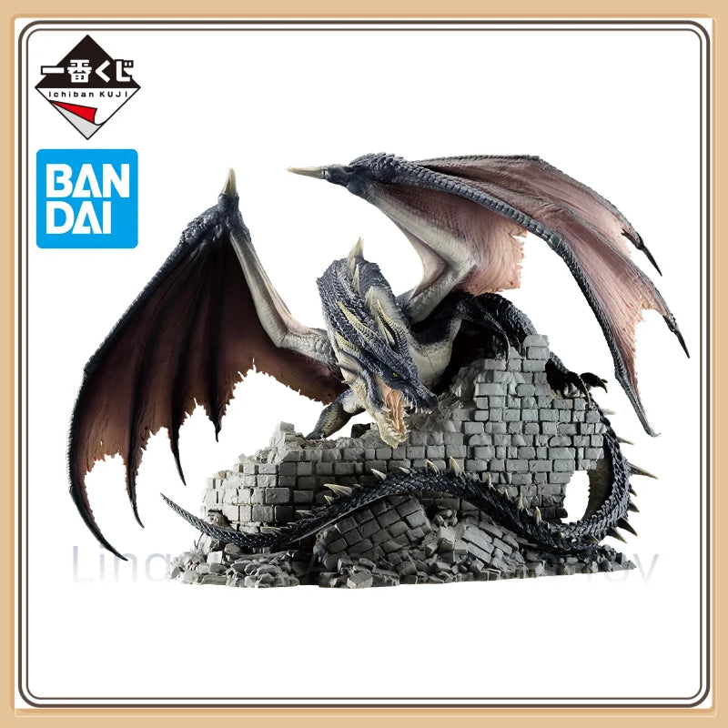 Bandai Ichiban Nine Times Monster Hunter 20th Anniversary Fatalis Miraboreas Figure Model Collection Toy Gift