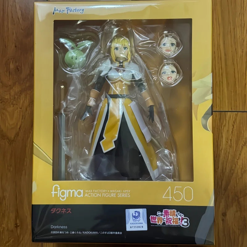 Auf Lager Original Max Factory Figma 450 Darkness Kono subarashi sekai ni shukufuku wo 14cm Actionfigur Modell Sammlerstücke