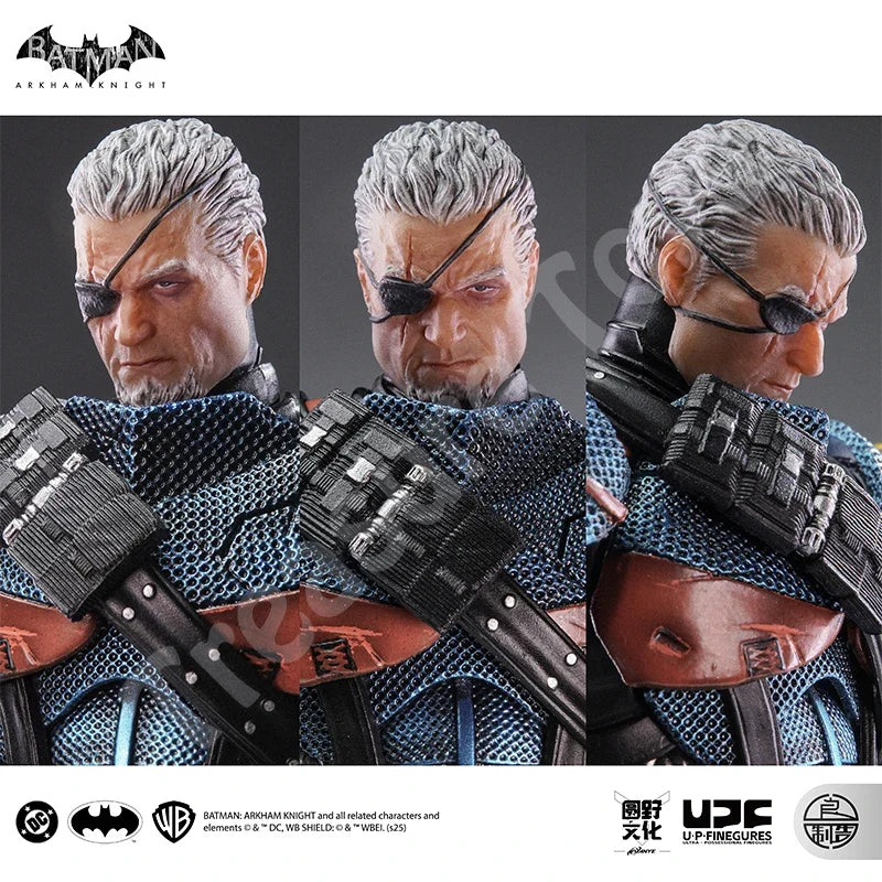 LPZZ ROUNO CUEURE DC002 1/12 Deathstroke Arkham Knight Finished Module Movable Batman Model 6-inches Action Anime Figure Toys