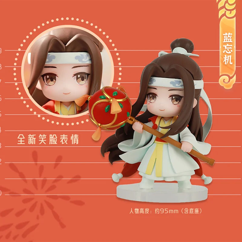 9.3cm Mo Dao Zu Shi Wei Wuxian Lan Wangji Figure Collection Model Doll Anime Cosplay Toy Colletible Figurals Christmas Gift