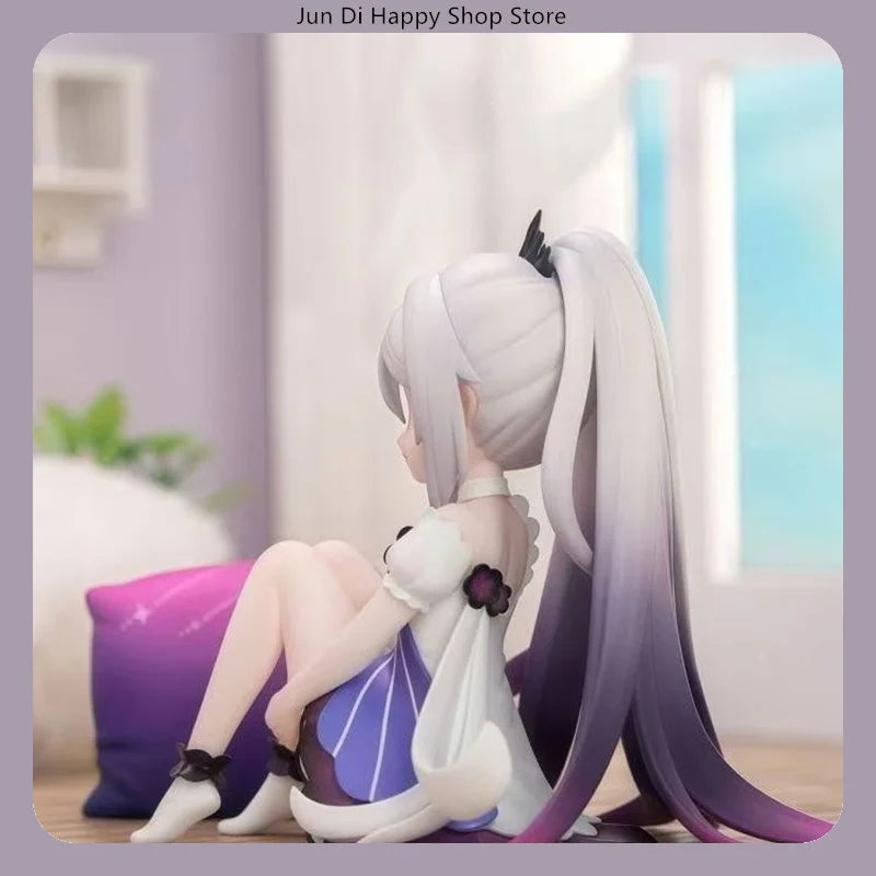 Honkai Impact 3rd Kiana Kaslana Herrscher of Finality Chibi Version 10cm Sitting Pose Anime Figure Statue Desktop Decoration