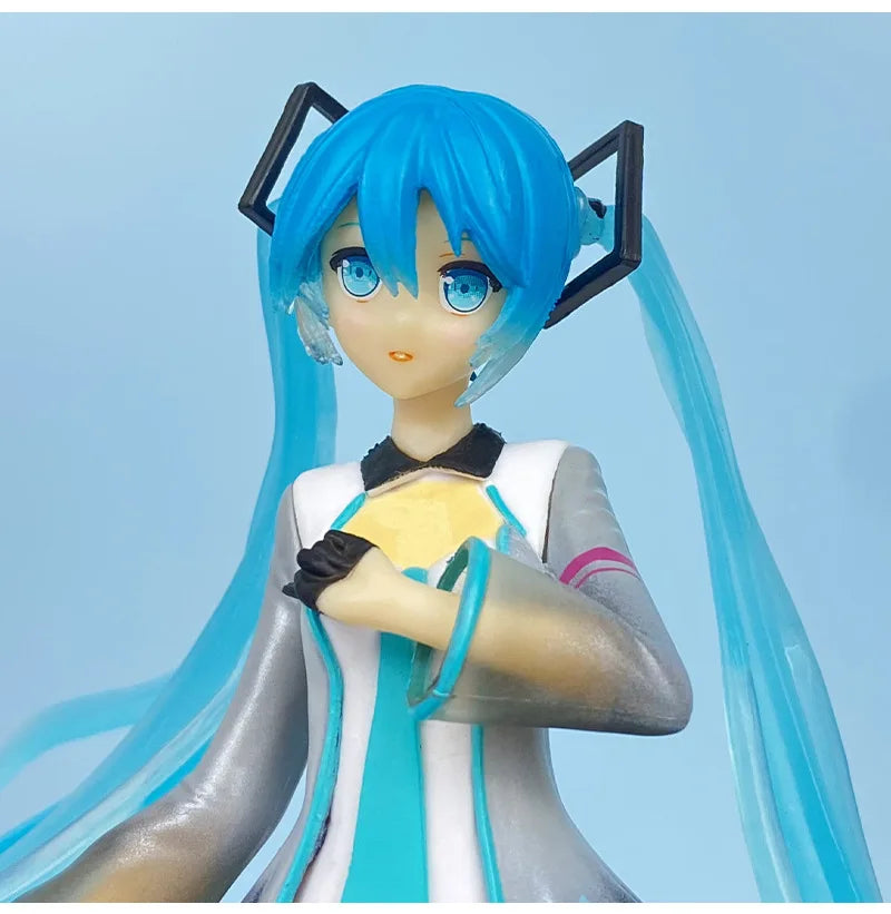 13CM Anime Hatsune Miku YYB-style Singer Record Model Toy Gift Collection Action Figure PARADE Miku Boxed For Kids